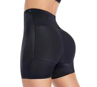 High Waist Body Shaper Pants for Women, Butt Lifter and Hip Enhancer with Padded Design (M Black)