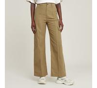 High Waist Cargo Pants - Green - Women 30-34