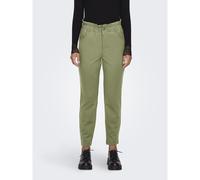 High Waist Cigarette Trousers Sage Green