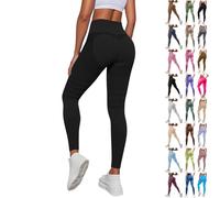 High Waist Compression Leggings for Women UK Anti Cellulite Scrunch Bum Lift Buttery Tummy Control Seamless Slimming Gym Yoga Running Workout Activewear Tights White Pink Black Plus Size XS XL