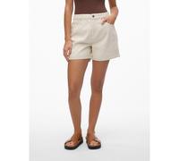 VERO Moda Women's VMZURI HR Loose Shorts Mix Noos 10279493, Ecru, XS
