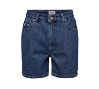 High Waist Mom Fit Denim Shorts, female, ONLY, Denim Shorts, Blue, XL, Shorts XL