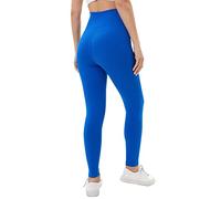 High Waist Ribbed Leggings for Women Sports Fit Seamless Active Yoga Pants Tummy Control Stretchy Pants Ladies Winter Warm Running Jogging Plain Leggings (Royal Blue UK 12-14)