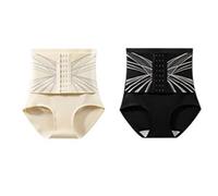 High Waist Seamless Liquid Ice Silk Shaping Pants, Womens Shapewear Tummy Control High Waist Butt Lifting shapewear Panties (2PCS-B,m)