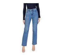 High Waist Straight Jeans Light Wash - female - VERO MODA - Straight Fit Jeans - Blue - W32 L34 - Jeans W32 L34