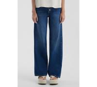High Waist Wide Leg Jeans with Five Pockets for Women QS Bleu 34x30