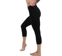 High Waist Womens Leggings - Active Workout Leggings - Tummy Control Soft Ankle Length Leggings for Women(XXL, Black Capri)