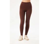 High-waisted 7/8 leggings with pockets for women Girlfriend Collective Marron S