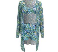 High Waisted Bikini Set Push up, Quick Dry Womens Swimming Costumes, Cross Front Women Three Piece Bathing Suits Ruffled Flounce Top Deal of The Day Travel Essentials
