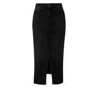 High Waisted Fitted Five Pocket Denim Skirt Women QS Noir 36
