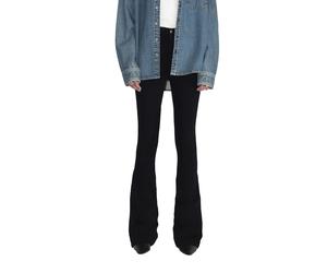 High-waisted flare jeans for women Dr. Denim Moxy Noir Lx32