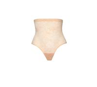 High-waisted lace shaping bodysuit for women Bye Bra Beige XL