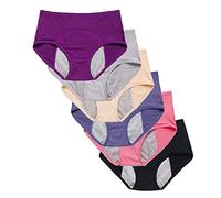 High Waisted Leakproof Comfort Panties, All Day Leakproof Comfort Briefs, Plus Size Breathable Stretch Briefs