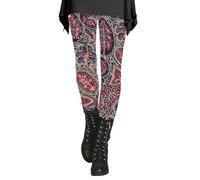 High Waisted Leggings for Women, Pattern Gym Leggings Comfortable Yoga Pants Stretchy Soft Exercise Wear Patterned Stretch Pants Colourful Legging Women Activewear Hot Pink