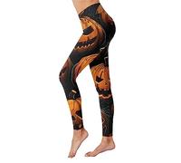 High Waisted Leggings for Women, Soft Elastic Opaque Halloween Bat Print Tummy Control Yoga Pants Leggings,Plus Size Workout Gym Yoga Stretchy Pants Festival Essentials Running Gym (A1-Black, XXL)