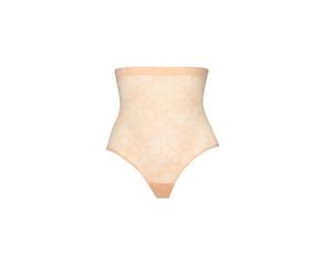 High-waisted shapewear lace knickers for women Bye Bra Beige S