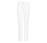 High-waisted straight leg jeans for women Pulz Jeans Emma White 28x32