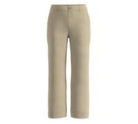High-Waisted Stretch Cotton Trousers with Pressed Pleats for Women s.Oliver Marron 40