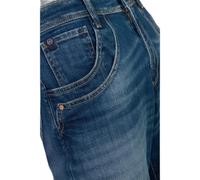 High-waisted women's jeans 400/28 Le Temps des cerises Revers N°2 Bleu 30