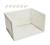 High-Walled Toilet, Waterproof Dog Toilet, 6-Piece Clips with Foldable Construction, Leak-proof Pad Holder, Puppy Training Tray with High Side, Pet Bath for Travel Balcony