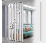 High White Wall Partition Room Divider 4.1FT Hollow Decor Column for Restaurants Offices & Homes Versatile 1PC Entrance Separator 2ft-8ft Options Available