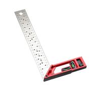 High Woodworking Square with Scale, Bubble Levels, Adjustable Holes Lasering Scale Professional Measuring Instrument