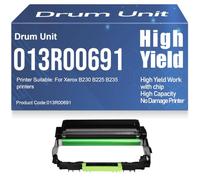 High Yield 013R00691 Imaging Drum Unit Compatible for Xerox B230 B225 B235 Printers 12000 Pages,1PC-Black