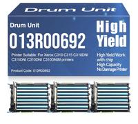 High Yield 013R00692 Imaging Drum Compatible C310 C315 Drum Unit for Xerox C310DNI C315DNI C310DNI C310DNIM Printers 125000 Pages,3PC-Black