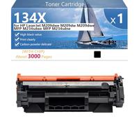 High Yield 134X Toner Cartridge Replacement for HP LaserJet M209dwe M209dw M209dwe MFP M234sdwe MFP M234sdne Printers, Clear and Durable, with Chip,Black-1 pack