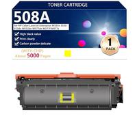 High Yield 508A Toner Cartridge Compatible Replacement [WITH Chip] for HP Color LaserJet Enterprise M553n 553X 553dn M552dn M577dn M577f M577z Printers, 6000 Pages,Yellow