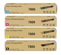 High Yield 7800 Toner Cartridge Replacement for Xerox Phaser 7800 7800DN 7800DX 7800GX Printer.4-Pack 106R01569 106R01566 106R01567 106R01568
