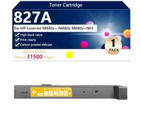 High Yield 827A Toner Cartridge Replacement CF300A CF301A CF303A CF302A for HP LaserJetM880z /M880Z/M880Z NFC Printers, Clear and Durable