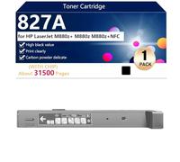 High Yield 827A Toner Cartridge Replacement CF300A CF301A CF303A CF302A for HP LaserJetM880z /M880Z/M880Z NFC Printers, Clear and Durable