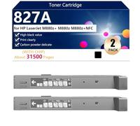 High Yield 827A Toner Cartridge Replacement CF300A CF301A CF303A CF302A for HP LaserJetM880z /M880Z/M880Z NFC Printers, Clear and Durable