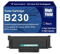 High Yield B230 Toner Cartridges Replacement For Xerox B230 006R04399 006R04400 006R04401 For Xerox B230 B225 B235 Printers, No Chip,Black-1500 Page