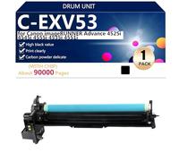 High Yield C-EXV53 Drum Unit Replace for Canon imageRUNNER Advance 4525i 4545i 4555i 4535i 4551i Printers, Clear and Durable, with Chip,Black-1 pack