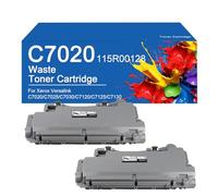 High Yield C7020 Waste Cartridge 115R00128 Replacement for Xerox VersaLink C7020 C7025 C7030 C7120 C7125 Printer,C7020 -2SET