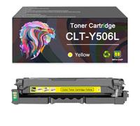 High Yield CLT-K506L CLT-C506L CLT-M506L CLT-Y506L Toner Cartridge (Yellow) | Compatible for Samsung CLP-680DW CLP-680ND CLX-6260FD CLX-6260FR CLX-6260FW CLX-6260ND Printers,Clearly Print,with Chips