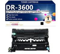 High Yield DR-3600 Drum Unit Compatible for Brother DCP-L5510DN DCP-L5660DN MFC-L5710DN MFC-L5710DW MFC-L5915DW MFC-L6915DW Printers, 45000 Pages,Black-1 pack