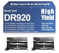 High Yield DR-920 Imaging Drum Unit for Brother MFC-EX915DW MFC-L5715DW MFC-L5915DW MFC-L6810DW MFC-L6915DW HL-L5210DN Printer 45000 Pages,2PC-DR920