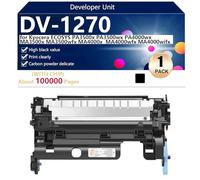 High Yield DV-1270 Developer Unit Replacement for Kyocera ECOSYS PA3500x PA3500wx PA4000wx MA3500x MA3500wfx MA4000x MA4000wfx Printers, Clear and Durable,Black-1 pack