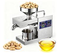 High Yield Oil Press Machine for Home, Fully Automatic Cold/Hot Press Oil Extractor with LCD Touch Screen, 3-6kg/H for Making Homemade Heal-Thy Cooking Oil from Nuts