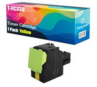 High Yield T-FC338 T-FC338E Toner Cartridge Compatible for Toshiba e-Studio 338cp 338cs 388cp 388cs 389 Printer, Unleash High-Definition Printing, Achieving 9000 Pages (Yellow)