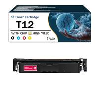 High Yield T12 Toner Cartridge Ink Cartridge With Chip, Compatible Replacement for Canon Color ImageCLASS X LBP1333C MF1333C I-SENSYS X C1333i C1333iF C1333P Printers,Magenta-1Pack