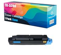 High Yield TK-5280 TK-5280K/C/M/Y Toner Cartridge Compatible for Kyocera ECOSYS M6235cidn M6635cidn P6235cdn Printer, Unleash High-Definition Printing, Achieving 13000 Pages (Cyan)