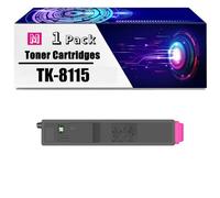 High Yield TK-8115 Toner Cartridge With Chip TK-8115K TK-8115C TK-8115M TK-8115Y Toner Compatible For Kyocera ECOSYS M8130cidn M8124cidn Printers,Magenta-1 Set