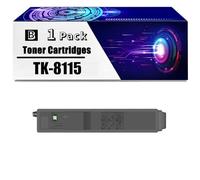High Yield TK-8115 Toner Cartridge With Chip TK-8115K TK-8115C TK-8115M TK-8115Y Toner Compatible For Kyocera ECOSYS M8130cidn M8124cidn Printers,Black-1 Set