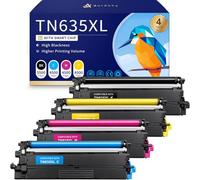 High Yield TN635XL TN635 TN 635XL 635 XL Toner Cartridge Replacement for Brother HL-L8430CDW HL-L8430CDWT HL-L8570CDW MFC-L8730CDW MFC-L8930CDW MFC-L8970CDW MFC-EX575 Printers (4 Pack)