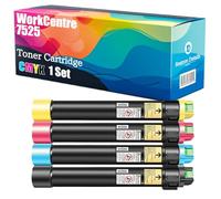 High Yield WorkCentre 7525 006R01513 006R01514 006R01515 006R01516 Toner Cartridge Compatible for Xerox WorkCentre 7525 7530 7535 7545 7556 7830 Printer, Unleash High-Definition Printing (Multicolour)