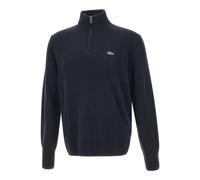 Lacoste Zipped High Neck Wool Sweater Size 7 - XXL Midnight Blue